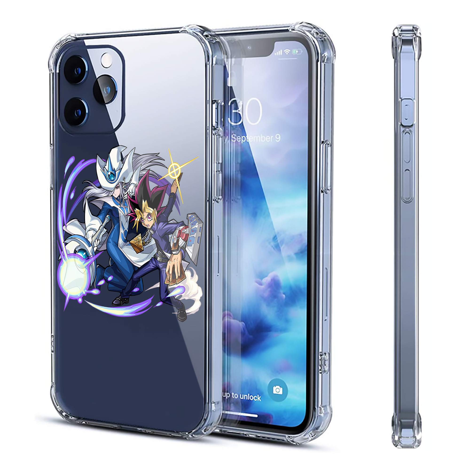 （画像用） 遊☆戯☆王 Yu-Gi-Oh! 【iPhone 12シリーズ対応】透明スマホケース（クリアソフトケース）